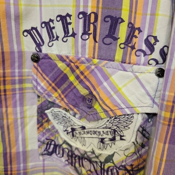 Ram Blue Short Sleeve Button Front Shirt Pre-owned - Picture 2 of 7